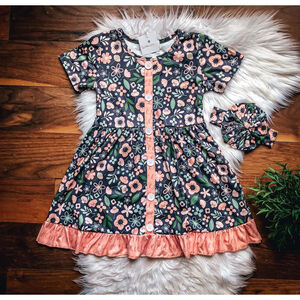 Wellington Designs Happiness Blooms Dress, Sz 14/16 NWT